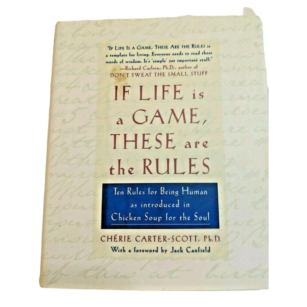 If Life Is A Game These Are The Rules By Cherie Carter-Scott Hardcover